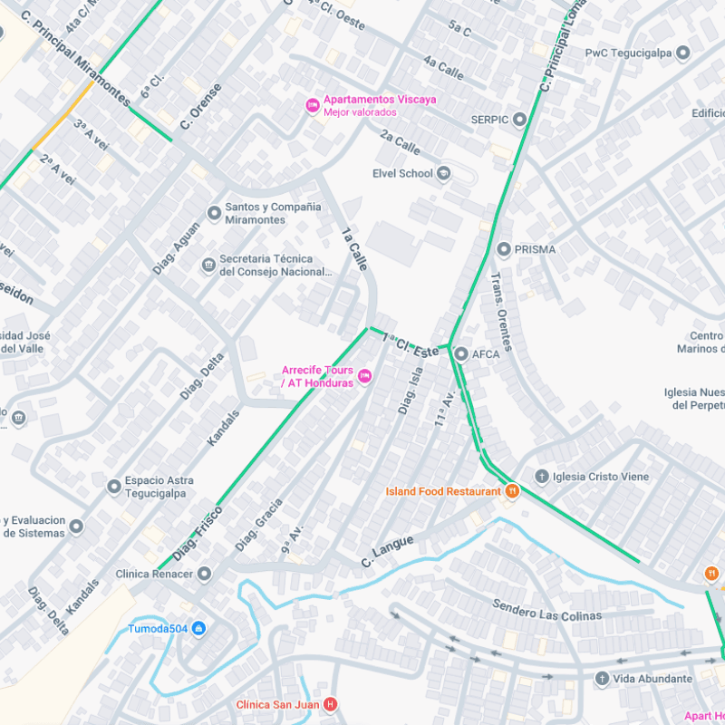 Mapa de ubicaciones Frutiki